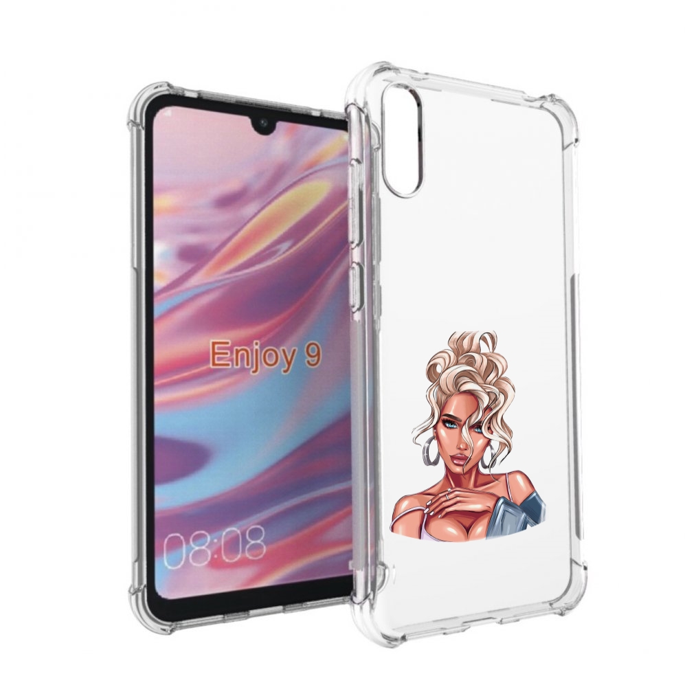 

Чехол бампер MyPads красивая-блондинка женский для Huawei Enjoy, Прозрачный, Tocco
