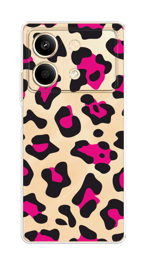 

Чехол на Poco X6 Neo "Pink cow spots", Черный;розовый, 321950-1