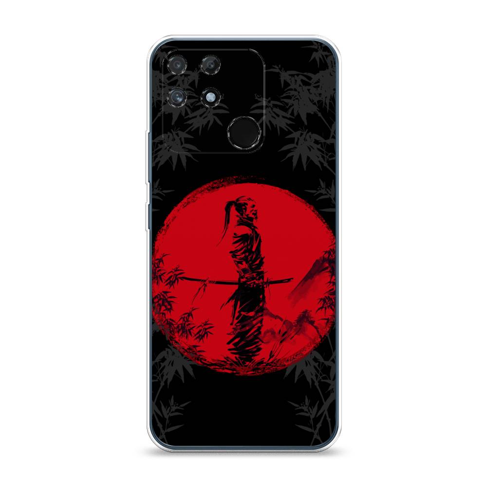 

Чехол на Realme Narzo 50A "Самурай на красном фоне", Черный;красный;серый, 258450-4