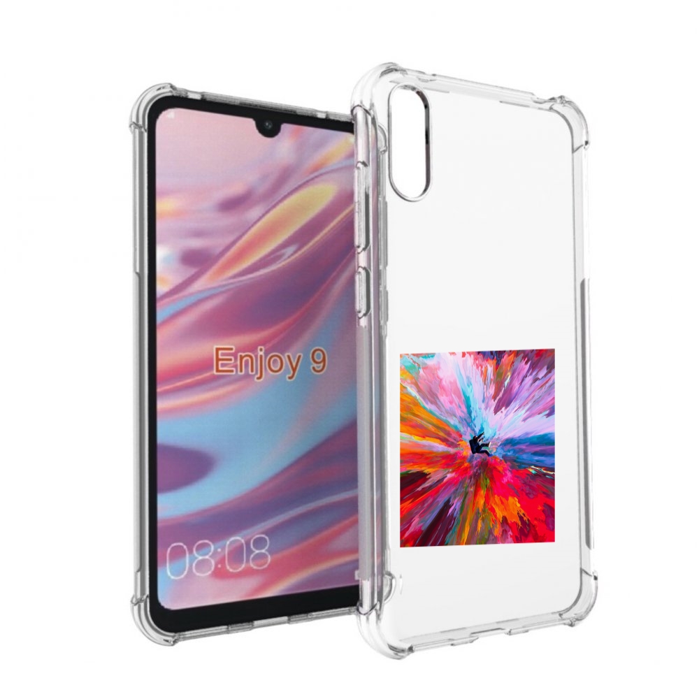 

Чехол бампер MyPads красочный астранавт для Huawei Enjoy 9, Прозрачный, Tocco