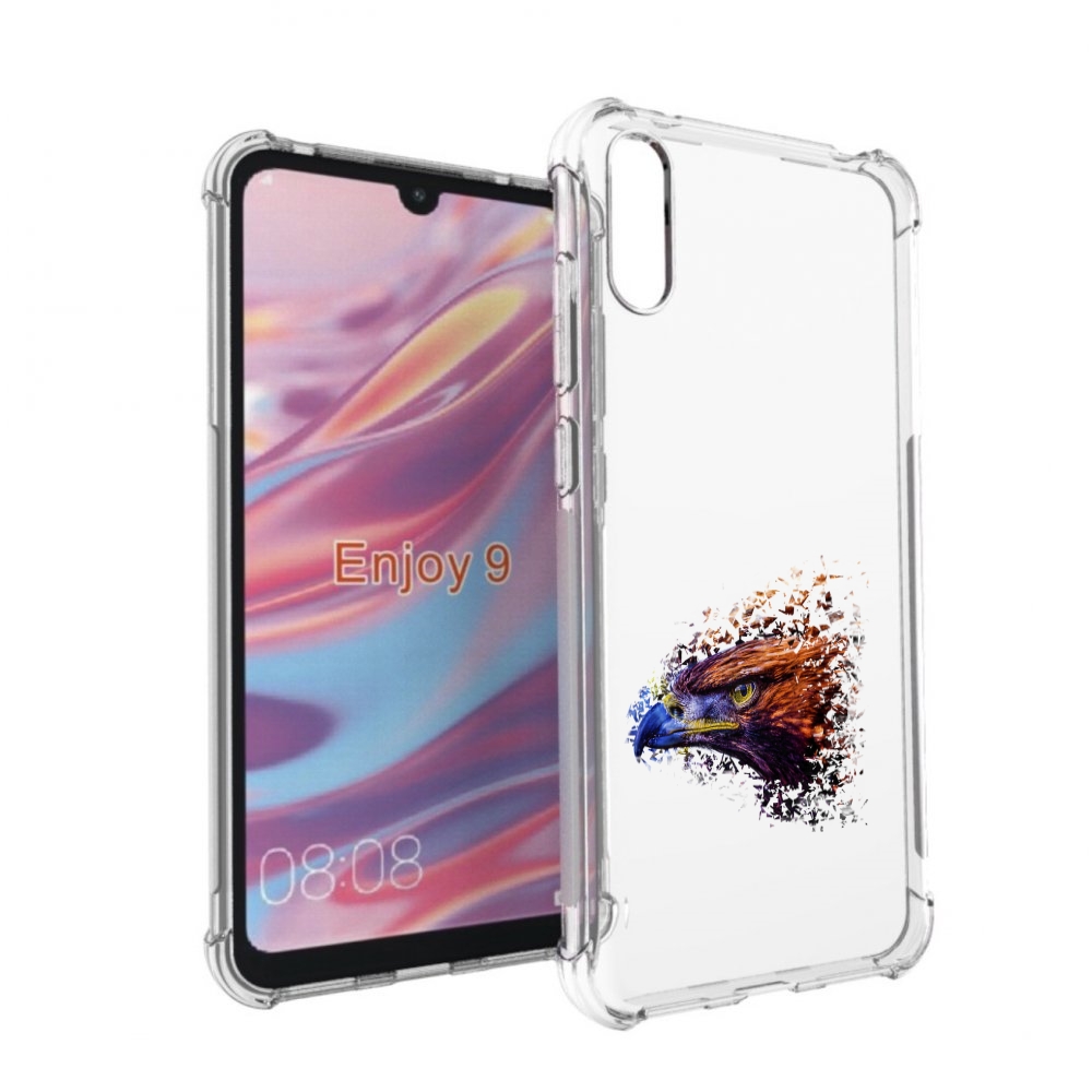 

Чехол бампер MyPads красочный орел для Huawei Enjoy 9, Прозрачный, Tocco