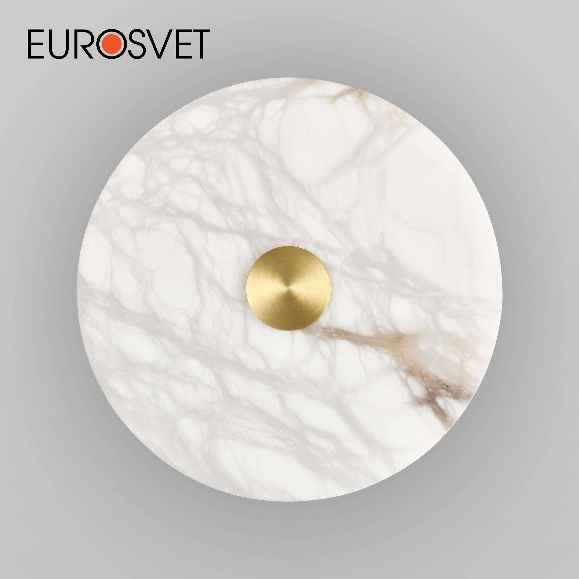 

Бра без выключателя с мраморным рассеивателем Eurosvet Thasos 40340 LED 13W 3000К латунь, Thasos