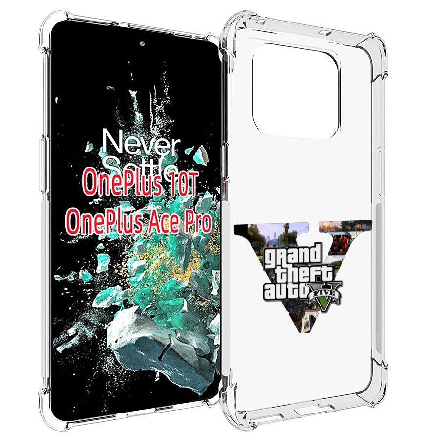

Чехол MyPads GTA 5 логотип для OnePlus 10T, Прозрачный, Tocco