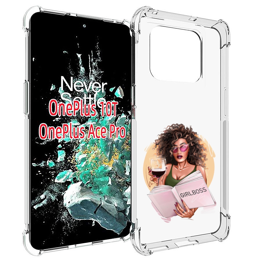 

Чехол MyPads Girlboss with wine_ Etsy женский для OnePlus 9S; Y5P, Прозрачный, Tocco