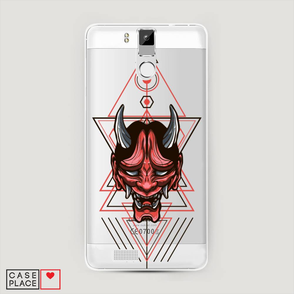

Чехол на Oukitel K6000 Pro "Hanya Oni mask", Серый;красный;черный, 230150-4