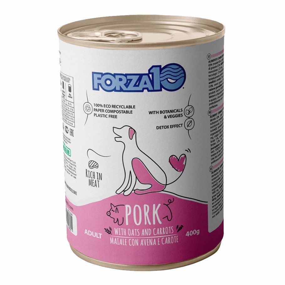 Влажный корм для собак Forza10 Maintenance со свининой, овсом и морковью 12 шт по 400 г