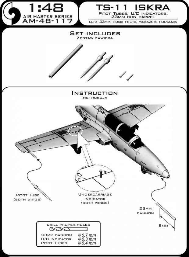 

AM-48-117 ПВД и ствол пушки 23мм для самолета TS-11 Iskra