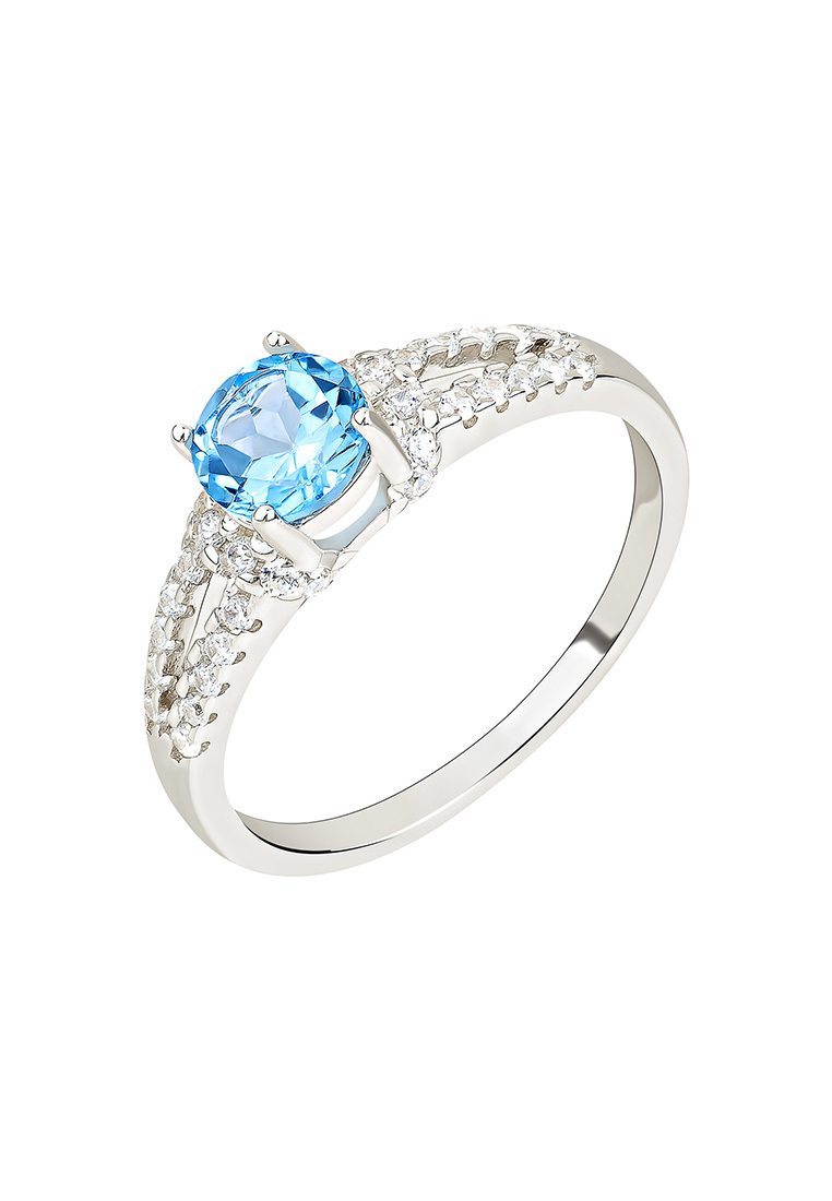 

Кольцо из серебра с топазом и фианитом, р.  Kari Jewelry КЛ-3202-ТГ, КЛ-3202-ТГ