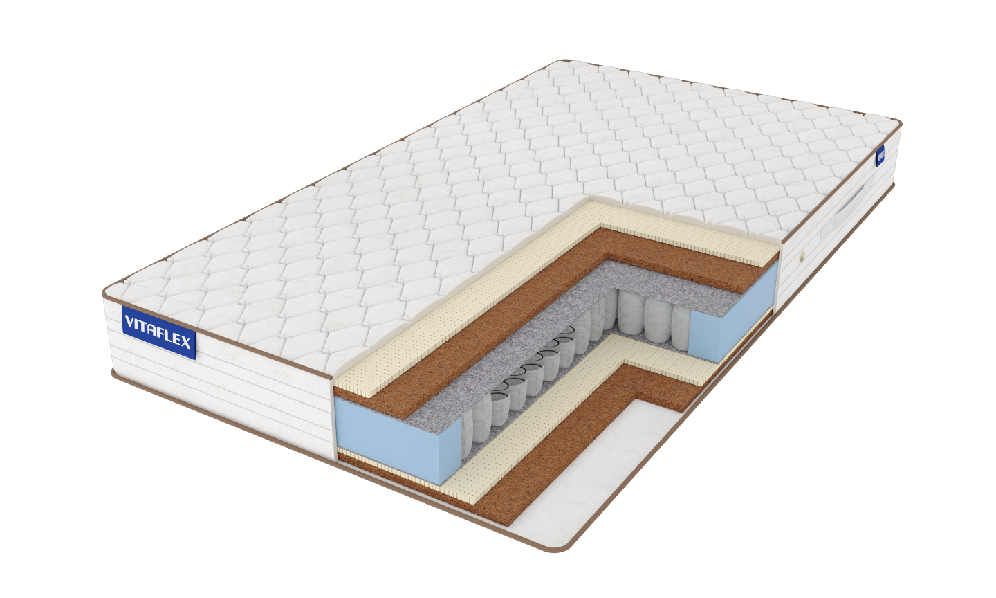 

Матрас Vitaflex Optimal Nature Light S500 140х195, Белый, Optimal Nature Light S500