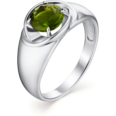 

Кольцо с 1 турмалином из серебра р. 17,5 Алкор серебро 01-1128_0НСТ-00, 01-1128_0НСТ-00