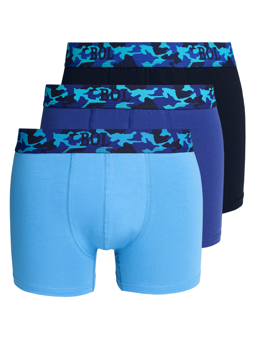 Комплект трусов мужских BOL Men's 178 синих; голубых XL
