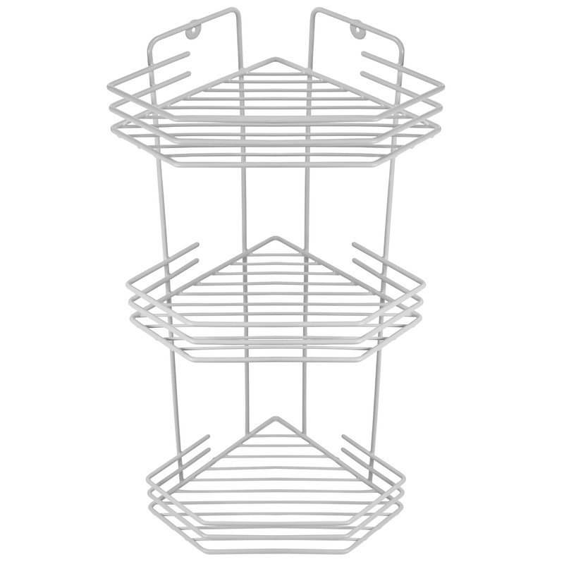 

Полка угловая 3-х секционная Goriny (20,5*20,5*52см) белый G73WP