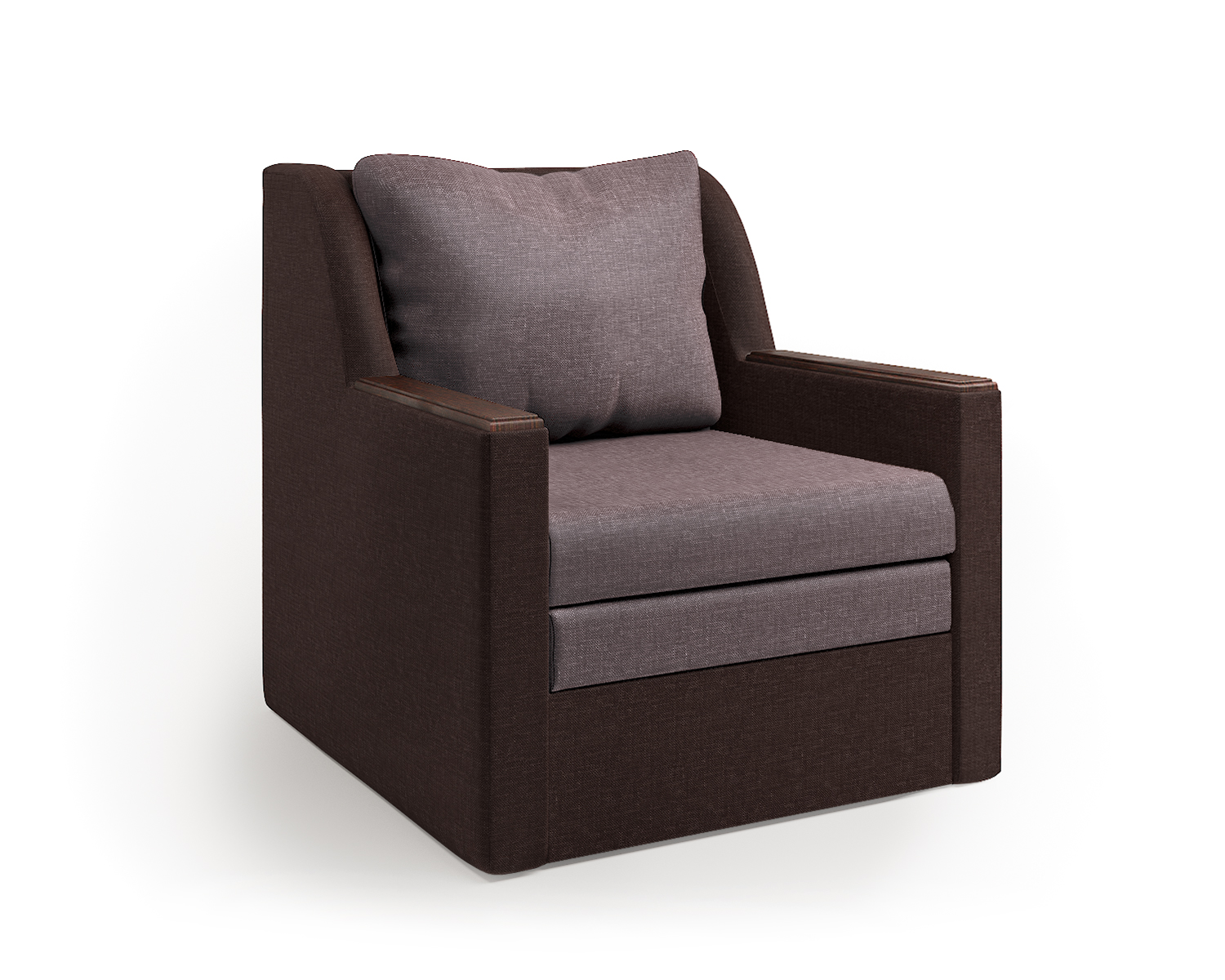 Кресло-кровать Шарм-Дизайн Соло 1006036, шоколад/латте/коричневый