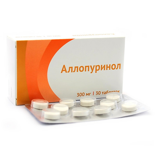 Аллопуринол таблетки 300 мг 30 шт.