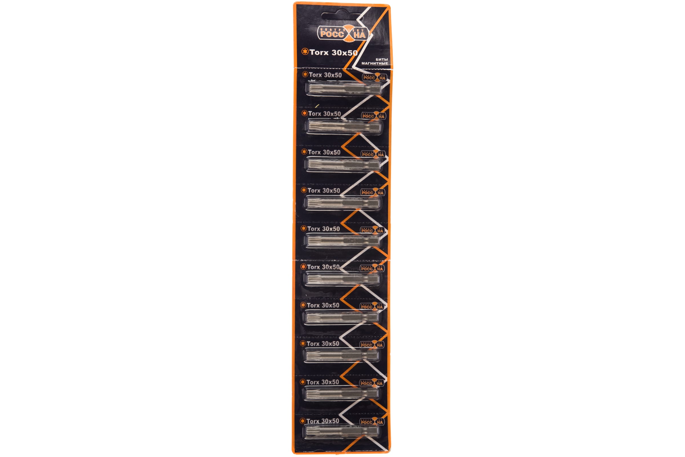 

Бита TORX (10 шт; T30; 50 мм; S2; магнитная) РОССНА Р860541