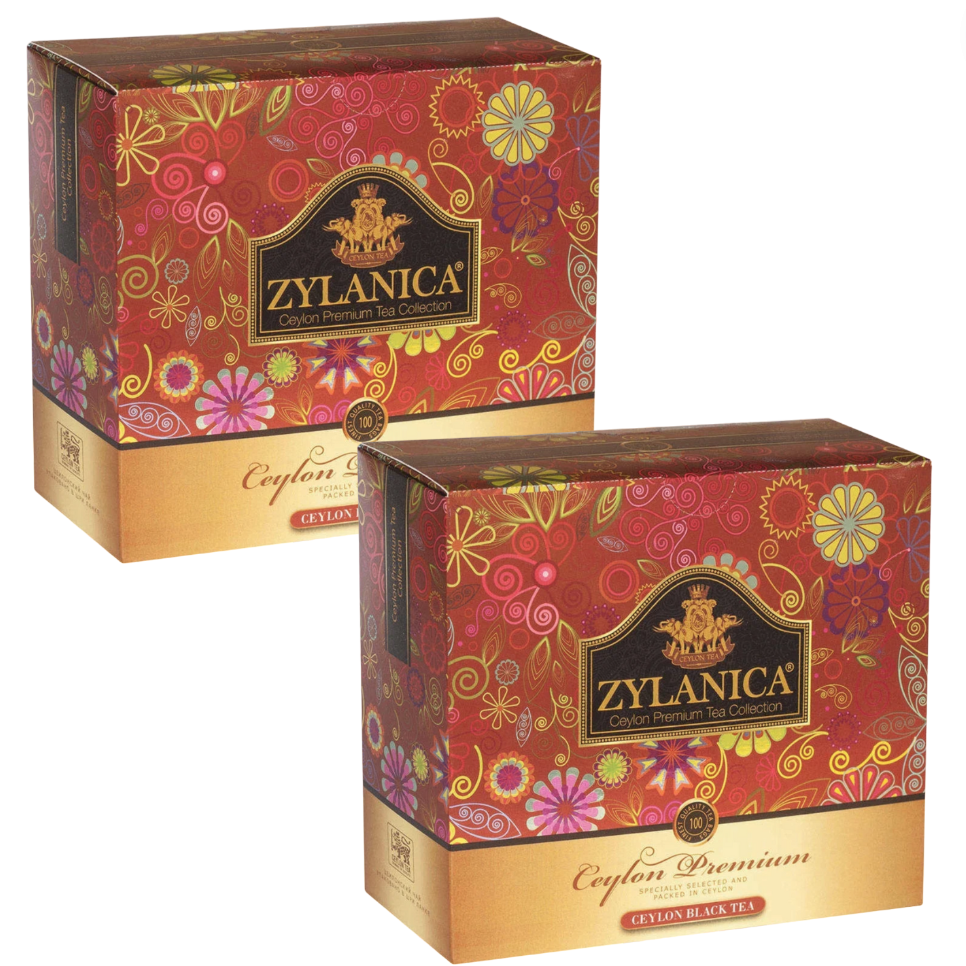 Чай черный Zylanica Ceylon Premium Collectoin, 2 шт по 100 пакетиков