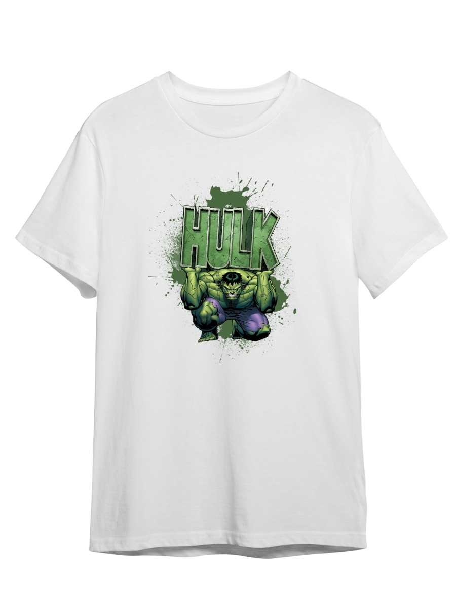 Футболка унисекс СувенирShop Hulk/Халк/Брюс Бэннер 3 белая 3XL (56-58)