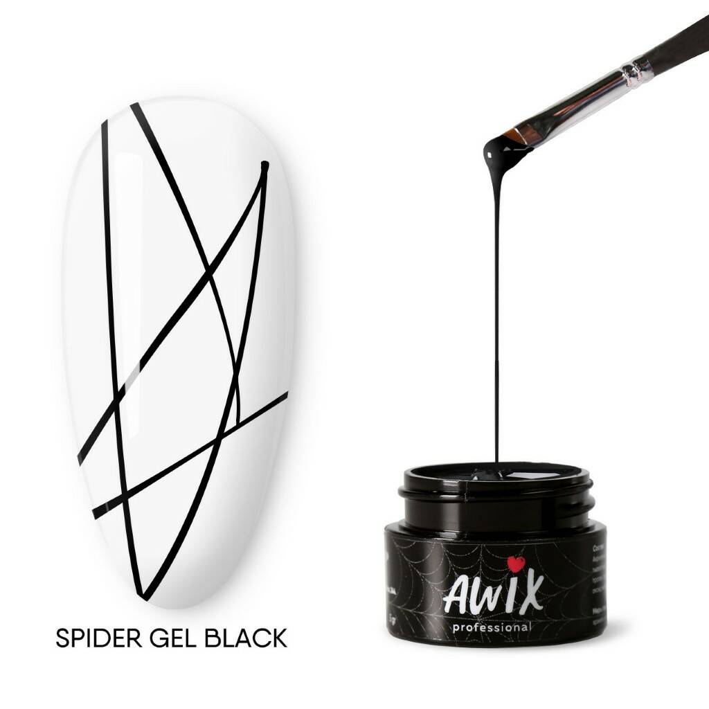 

Паутинка AWIX Professional Spider Gel Black, Черный