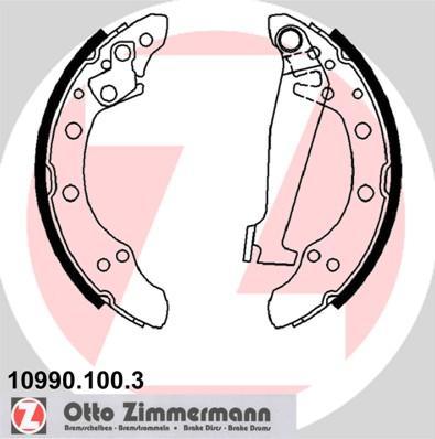 

Комплект тормозных колодок ZIMMERMANN 109901003