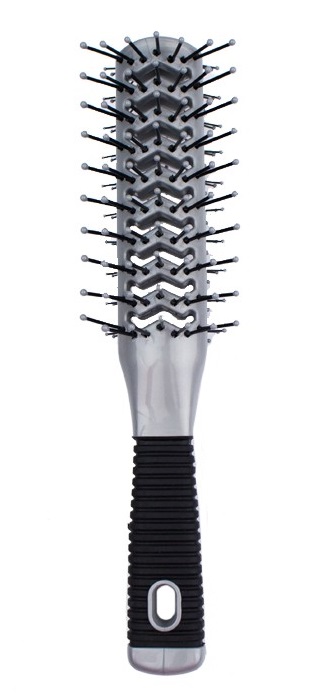 Щетка HAIRWAY Vent Silver туннельная двухсторонняя hairway щетка glaze массажная на пластмассовой основе пластиковые штифты 7 рядов