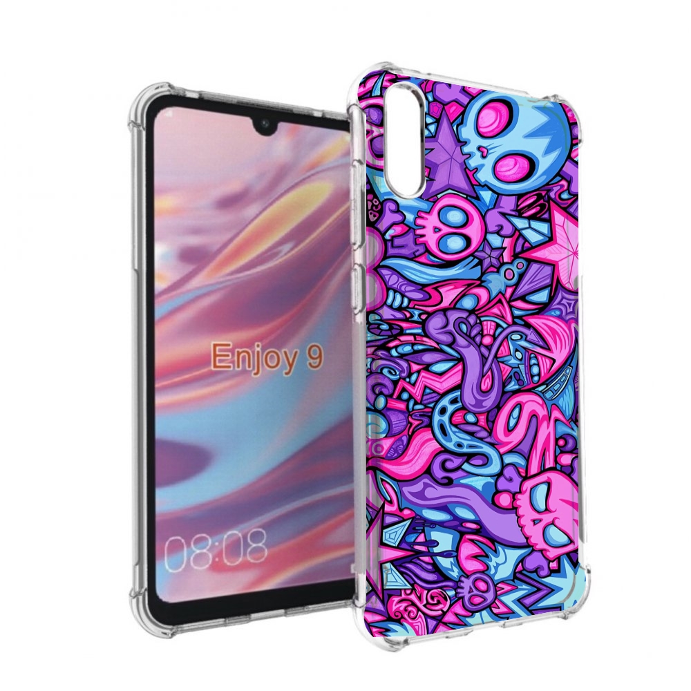 

Чехол бампер MyPads крутой-паттерн для Huawei Enjoy 9, Прозрачный, Tocco