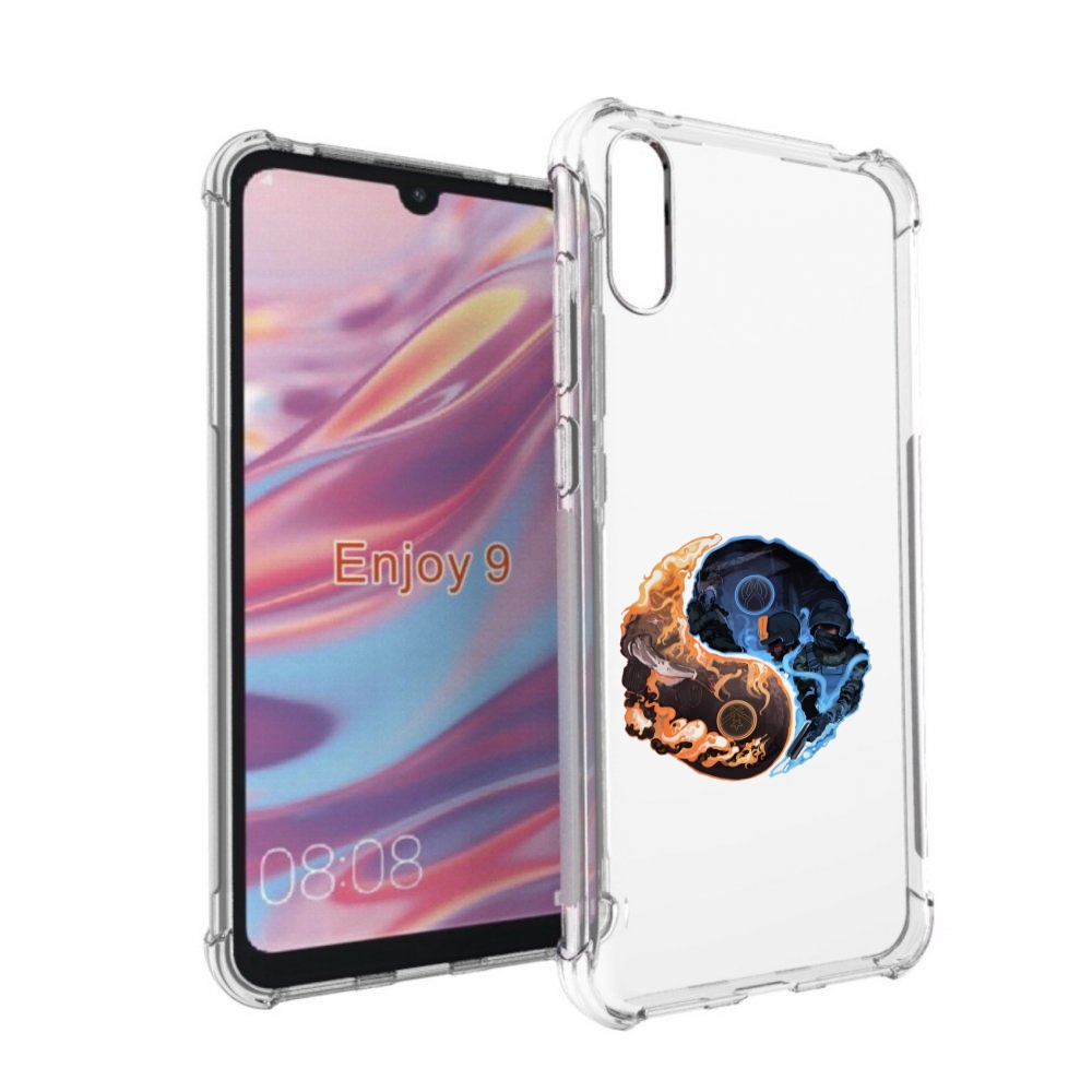 Чехол бампер MyPads кс-го-инь-янь для Huawei Enjoy 9