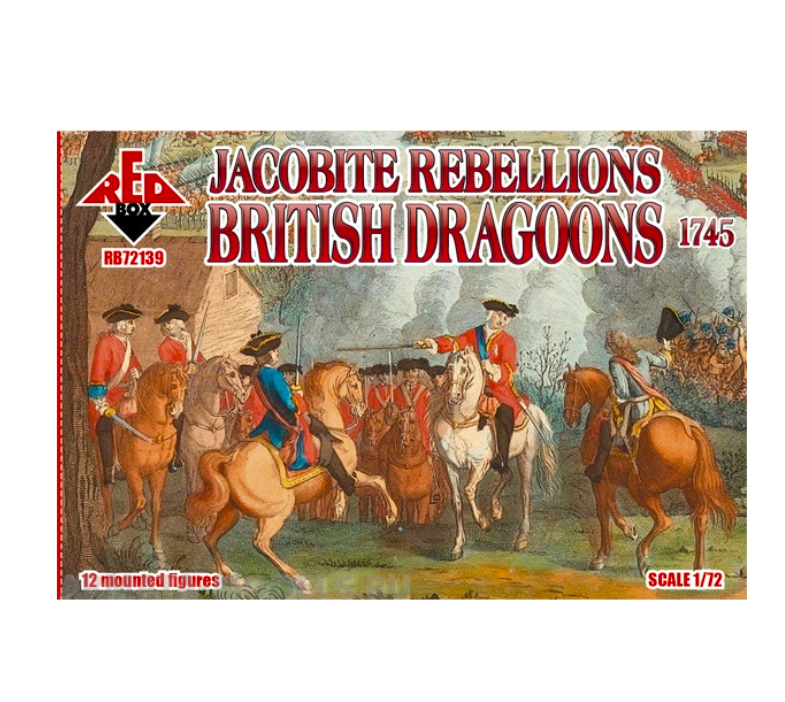 RB72139 Фигуры Jacobite Rebellion. British dragoons 1745