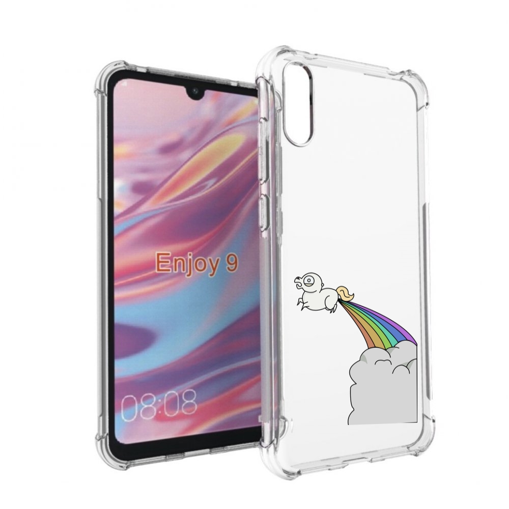 Чехол бампер MyPads летающее-пони детский для Huawei Enjoy 9