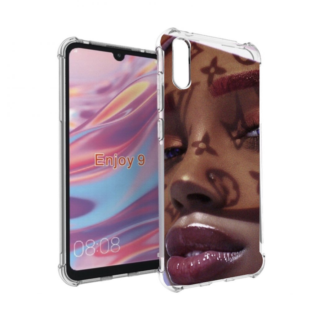 

Чехол бампер MyPads лицо девушки тень женский для Huawei Enjoy 9, Прозрачный, Tocco