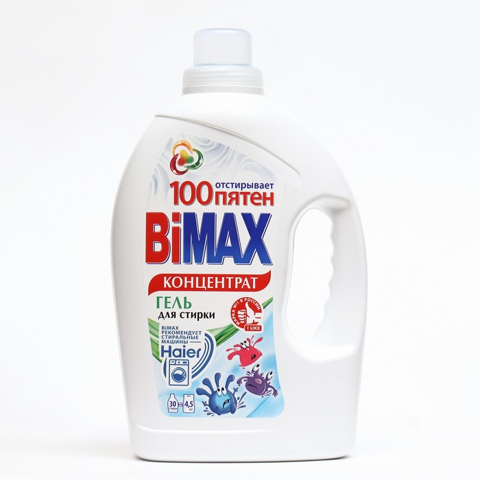 

Жидкое средство для стирки BiMax "100 пятен", гель, универсальное, 1.95 л