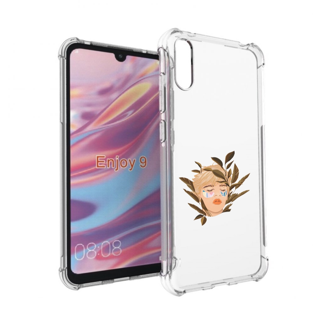 

Чехол бампер MyPads лицо-с-патчами для Huawei Enjoy 9, Прозрачный, Tocco