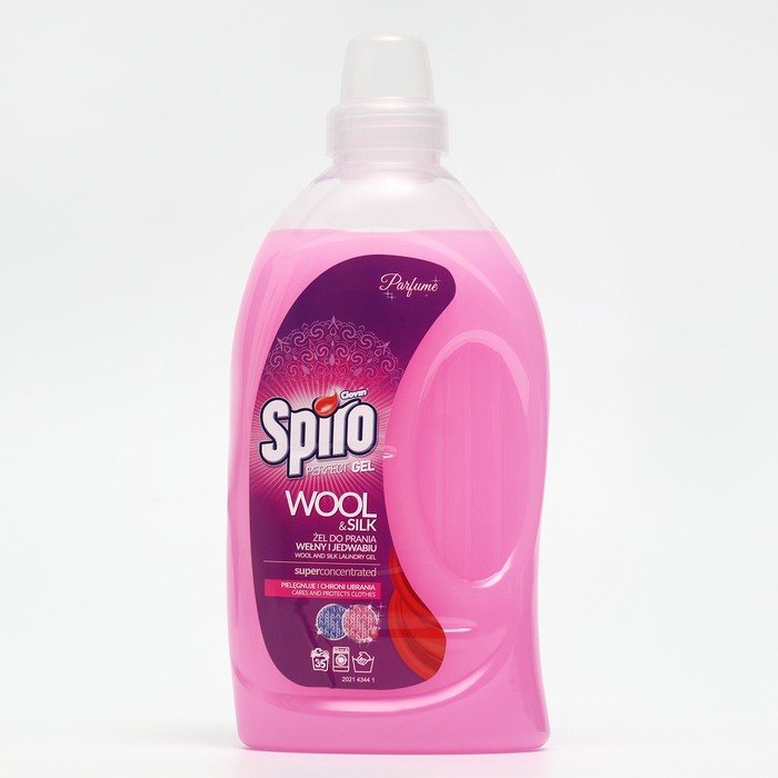 

Жидкое средство для стирки Spiro Wool & Silk, гель, для деликатных тканей, 1 л