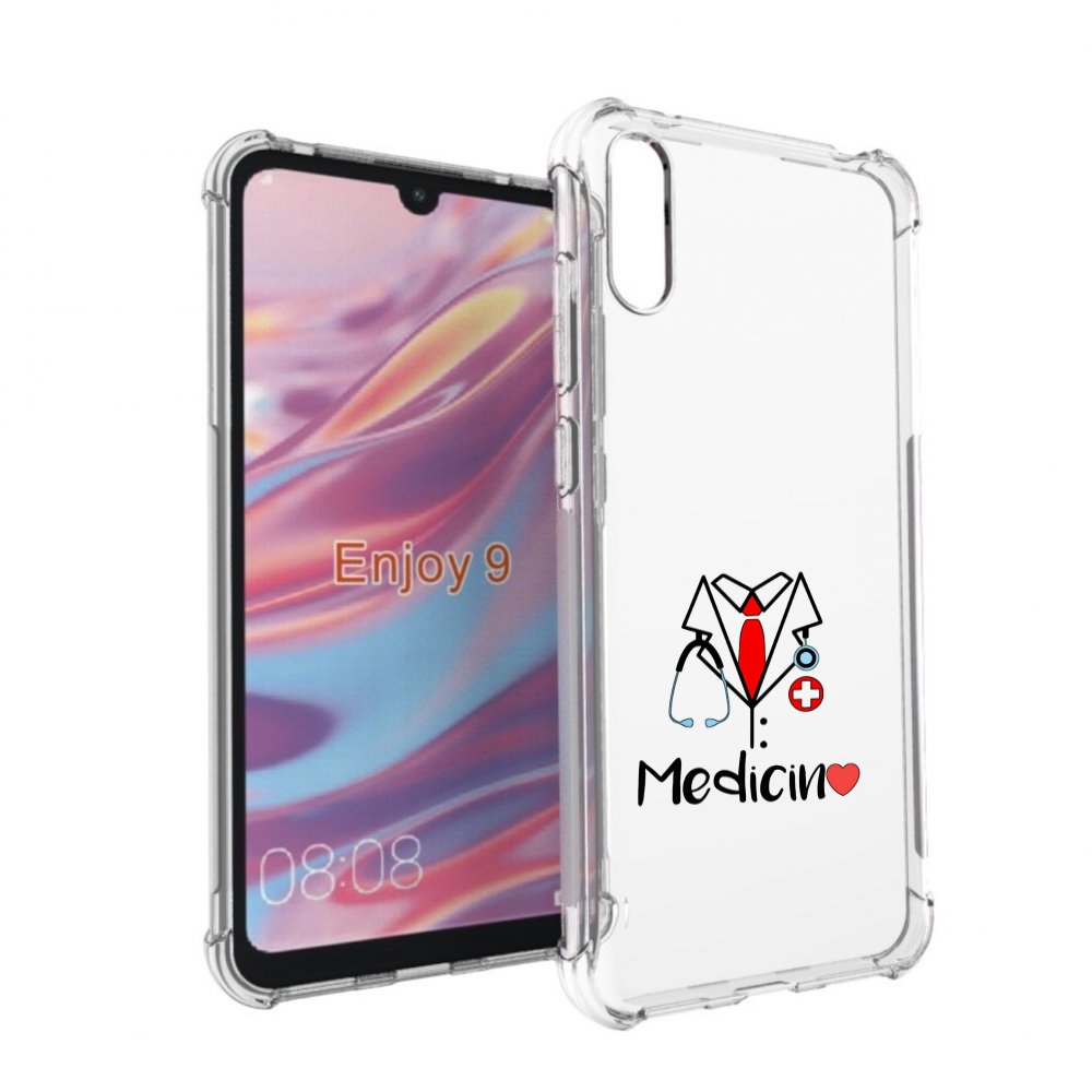 

Чехол бампер MyPads любимая медецина для Huawei Enjoy 9, Прозрачный, Tocco