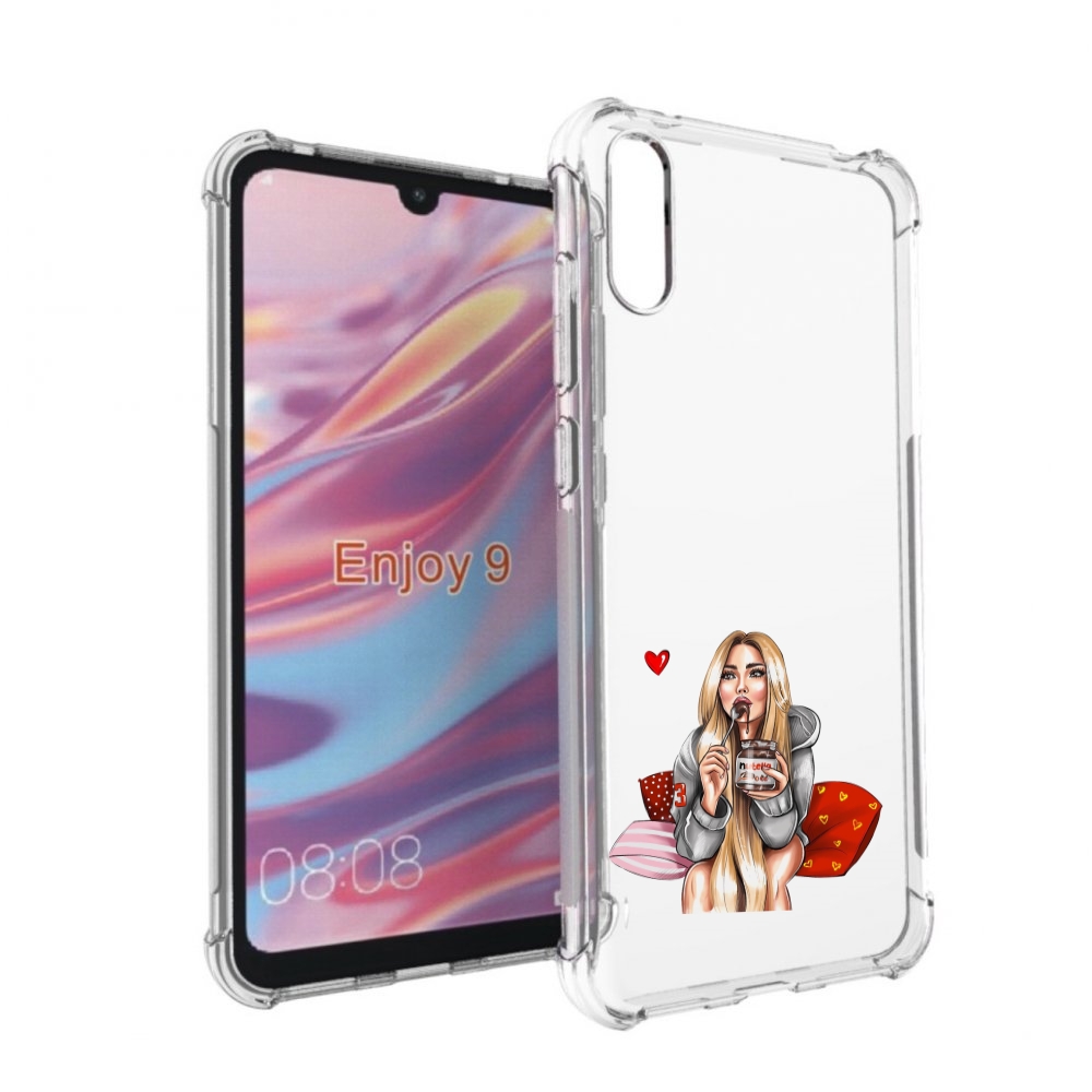 

Чехол бампер MyPads любительница-нутеллы женский для Huawei Enjo, Прозрачный, Tocco