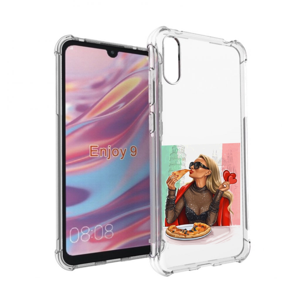 

Чехол бампер MyPads любительница-пиццы женский для Huawei Enjoy, Прозрачный, Tocco