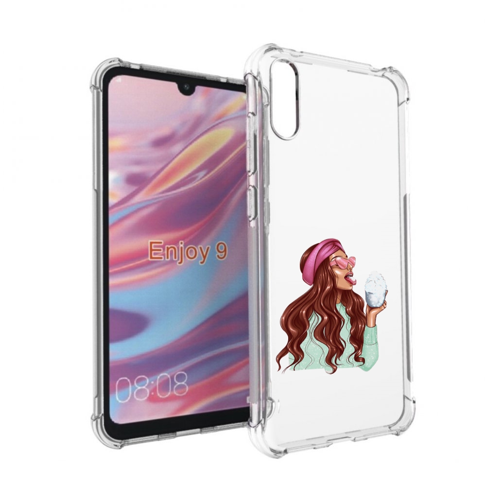 

Чехол бампер MyPads любительница-снега женский для Huawei Enjoy, Прозрачный, Tocco
