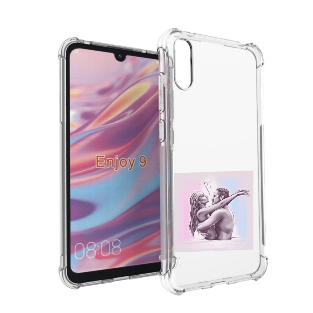 

Чехол бампер MyPads любовные-тела для Huawei Enjoy 9, Прозрачный, Tocco