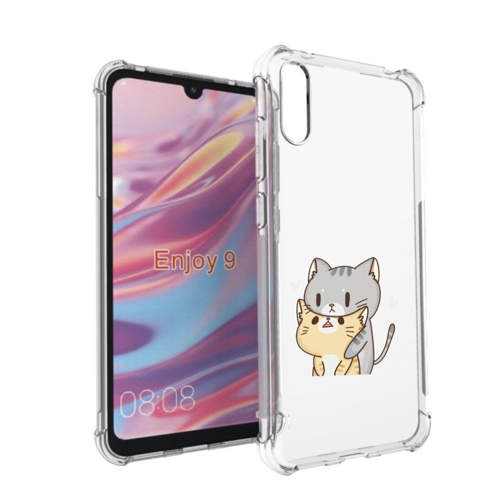 

Чехол бампер MyPads любящие-коты для Huawei Enjoy 9, Прозрачный, Tocco