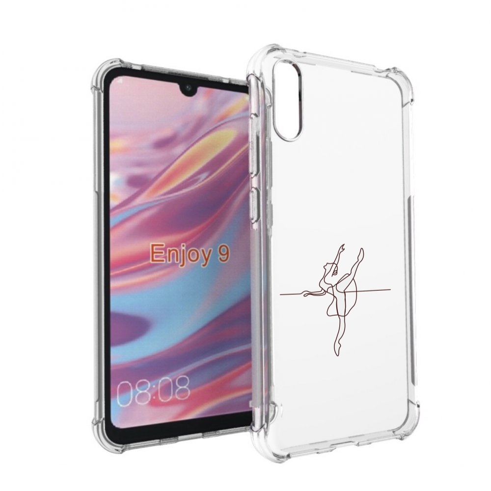 

Чехол бампер MyPads маленькая-баллерина для Huawei Enjoy 9, Прозрачный, Tocco