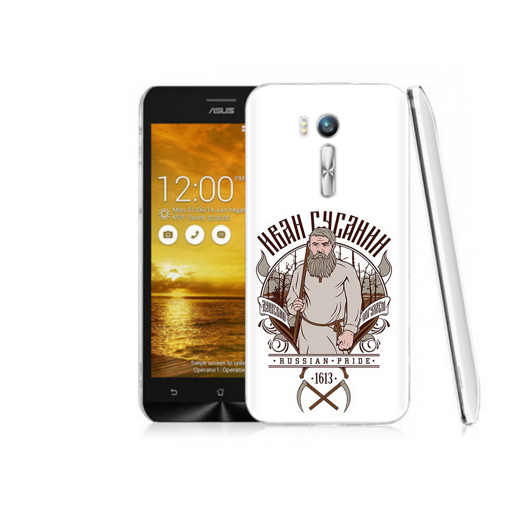 

Чехол MyPads Tocco для Asus ZenFone Go (ZB551KL) Иван Сусанин, Прозрачный, Tocco