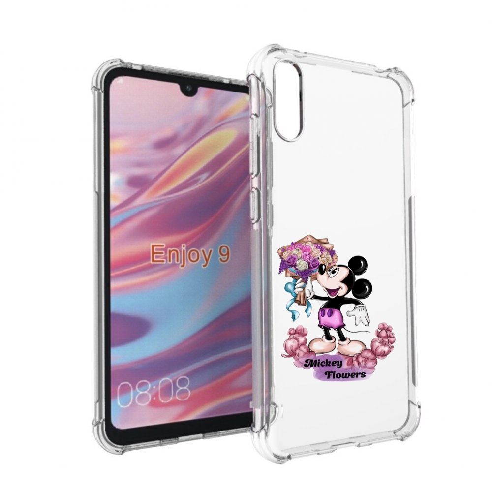 

Чехол бампер MyPads микки-с-цветами женский для Huawei Enjoy 9, Прозрачный, Tocco