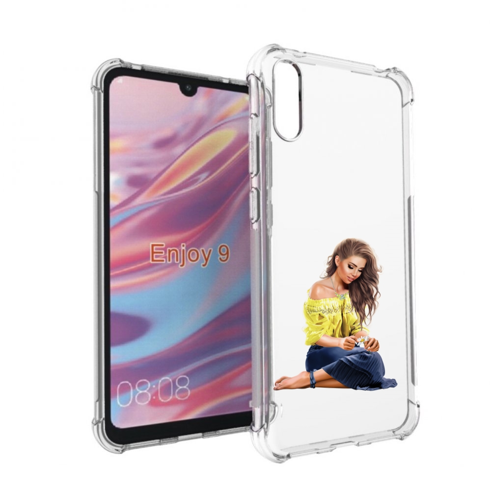 

Чехол бампер MyPads миленькая-девочка женский для Huawei Enjoy 9, Прозрачный, Tocco