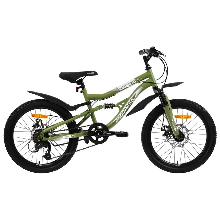 

Велосипед 20" Progress Vertex FS MD RUS, цвет хаки, размер 12"