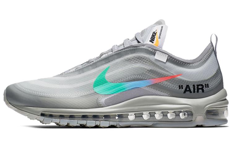 

Кроссовки унисекс Nike OFF-WHITE x Nike Air Max 97 Menta THE TEN серые 44.5 EU, Серый, OFF-WHITE x Nike Air Max 97 Menta THE TEN