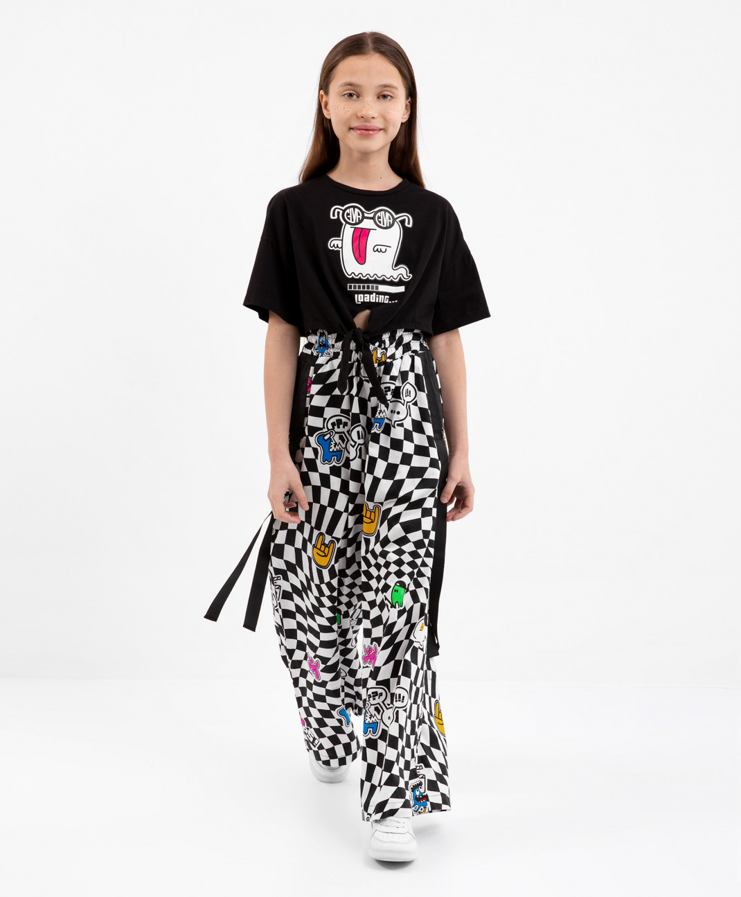 

Брюки детские Gulliver 12307GJC6303 мультицвет, 164, Белый, 12307GJC6303