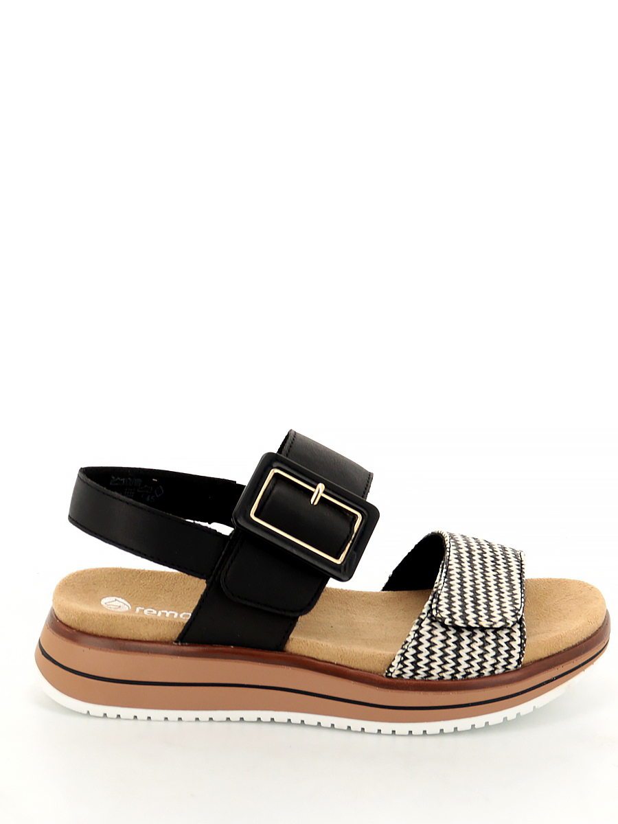

Босоножки женские REMONTE D1J53 черные 39 RU, Черный, D1J53