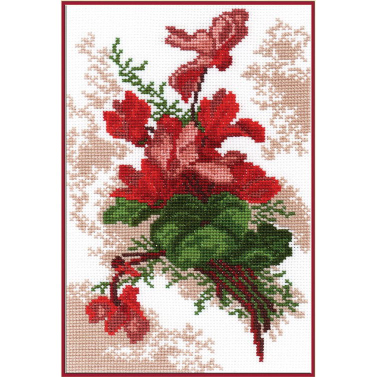 Вышивка крестом РС-Студия Цикламен 642454