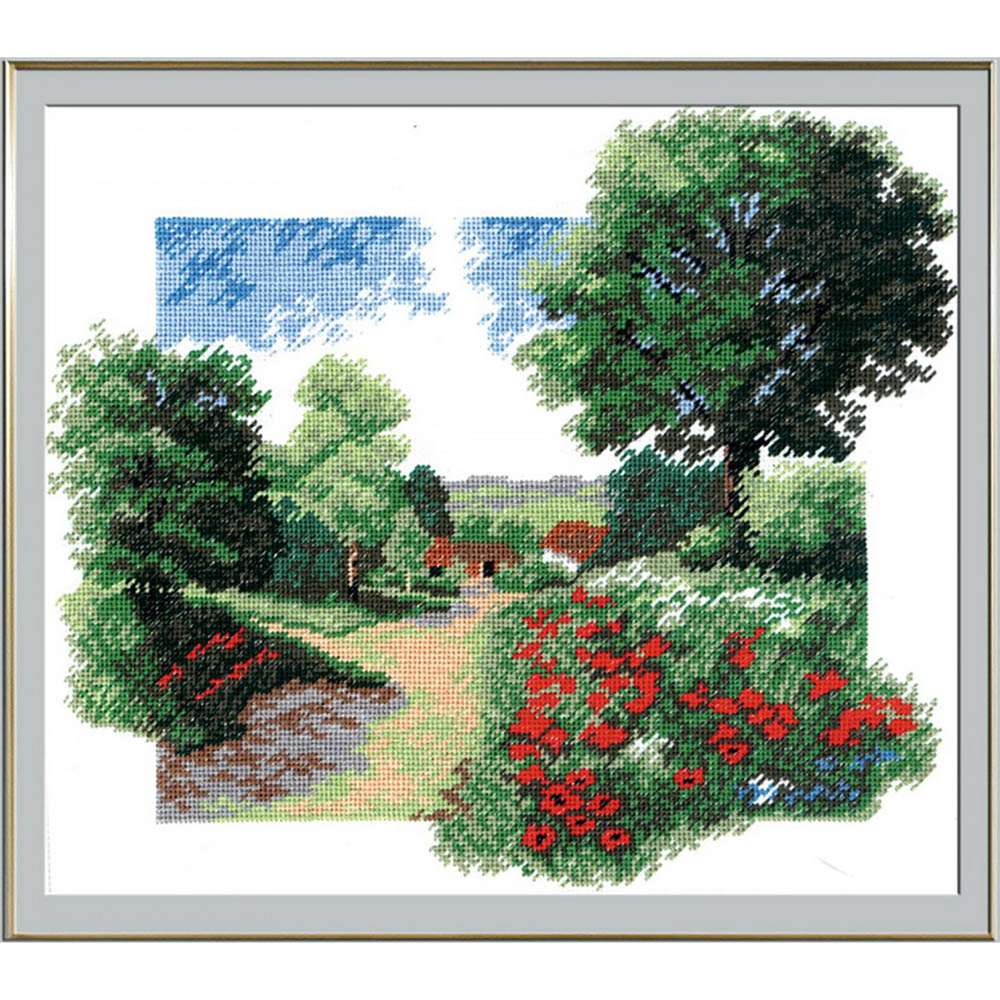 золотое руно вм019. вышивка крестиком пейзажи. Luca-s маки b2224. набор для вышивания крестом пейзажи. вышивка крестом лесные пейзажи.