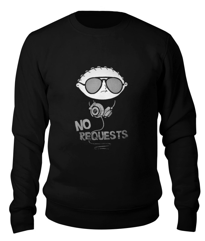 

Свитшот унисекс Printio No requests черный S, No requests