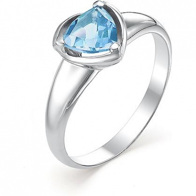 

Кольцо с 1 топазом из серебра р. 16,5 Алкор серебро 01-0376_00ТБ-00, 01-0376_00ТБ-00